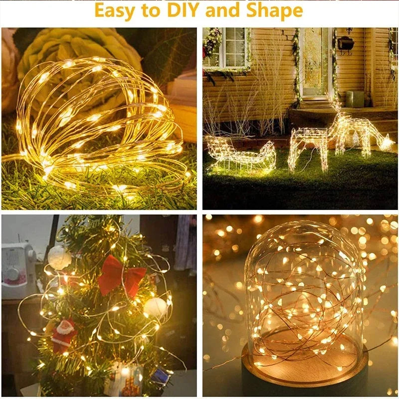 LED Curtain Fairy String Lights 8 Lighting Modes