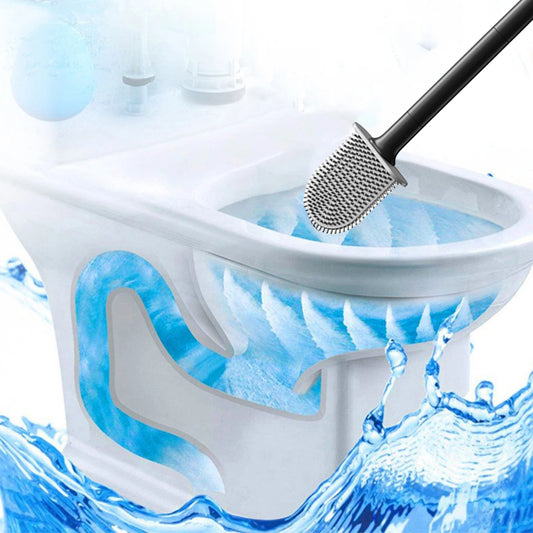 Silicone Toilet Bowl Brush with Long Handle