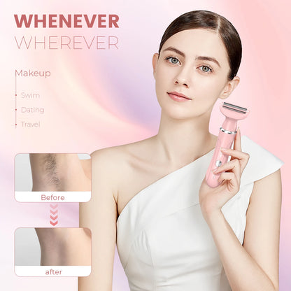 Portable Cordless Epilator, Body Trimmer & Razor