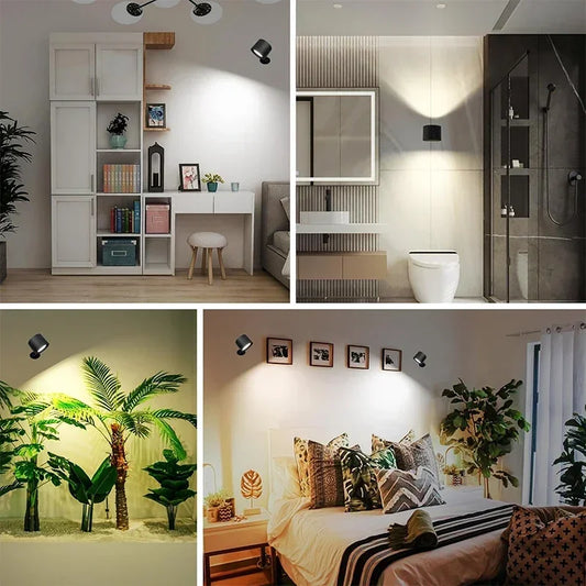 LED Double Head Wall Lamp 2Pcs