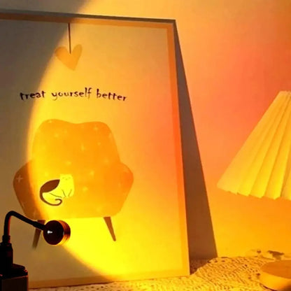 Sunset Projection Lamp Romantic Ambient Light for Bedroom & Living Room