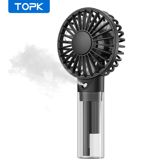 Mini Spray Fan, Portable & Rechargeable, Personal Misting Cooling