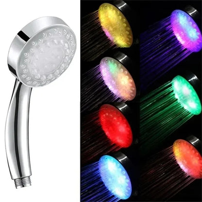 7-Color LED Rainfall Shower Head