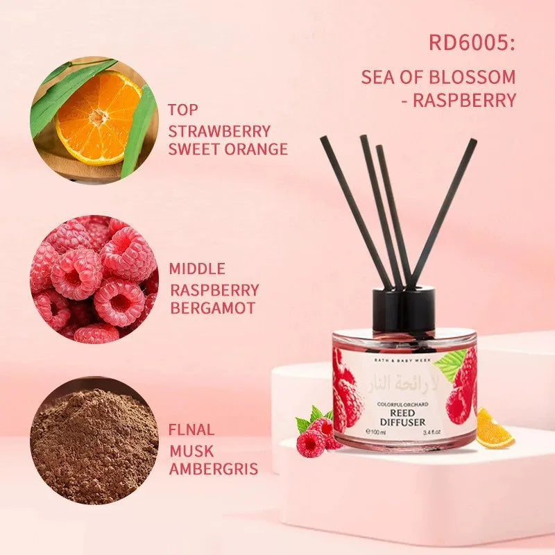 100ml Aromatherapy Essential Oil with Reed Diffuser