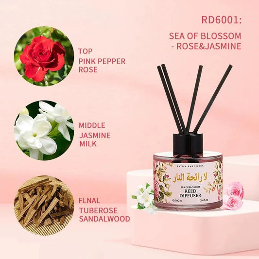 100ml Aromatherapy Essential Oil with Reed Diffuser