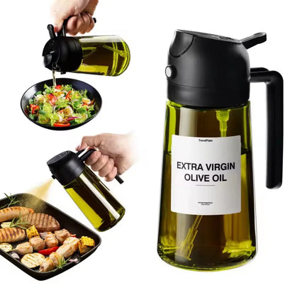 2-in-1 Olive Oil Dispenser & Sprayer