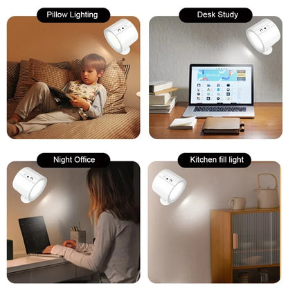 LED Magnetic Wall Light – 360° Rotatable