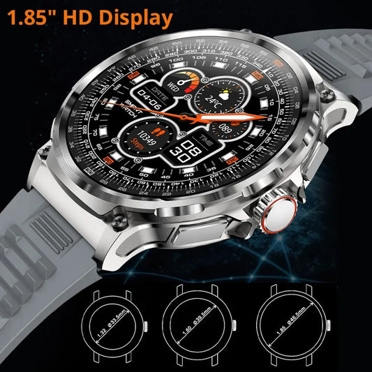 1.85” Ultra HD Smartwatch with Bluetooth Call with 100+ Features