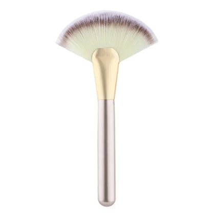 Large Flat Highlight Blush Fan-Shaped Makeup Brush Powder Loose Powder Face Brush Korean Soft Cosy Even Color Tools For Women